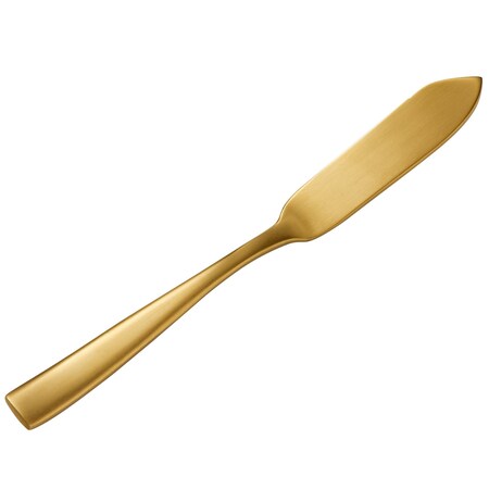 Bon Chef Manhattan, Butter Knife, Matte Finish, 18/10, 6.63" - Gold Matte , set of 12 S3010GM